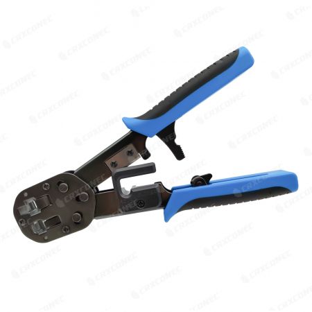 2-in-1 Easy RJ45 Plug Crimping Tool - Termination Tool for Easy Pass Through RJ45 Connector & RJ45 Plug
