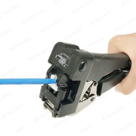 Snelle-afsluittool voor slanke RJ45 180 graden keystone jack punch-down jack