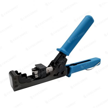 Easy Termination Tool for Colored Plate Type 180 Degree Keystone Jack
