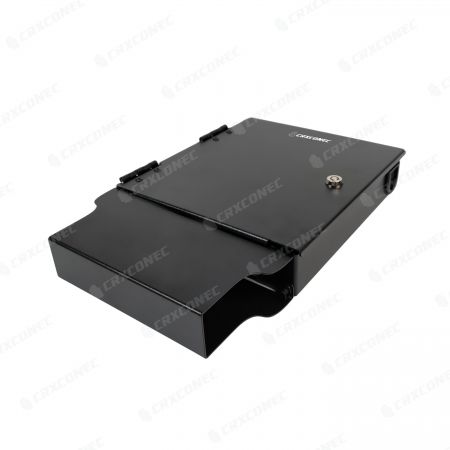 DIN sínre szerelhető, 1 nyílású LGX falra szerelhető száloptikai lezáró keret