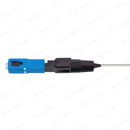Connecteur rapide à fibre optique pré-intégré SC UPC pour câble de 0,9 mm - Connecteur rapide d'assemblage sur site de fibre monomode de Sc UPC