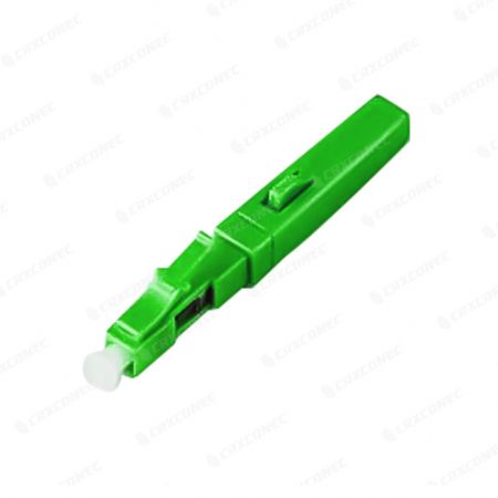 LC APC Field Installable Optical Fast Connector For Drop Cable - SM LC APC Fast Connector is suitable for 2.0/ 3.0 MM fiber flat cable.