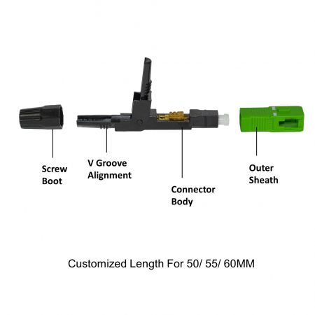 100 Connecteurs Fibre Optique SC/APC - Rapides Et Fiables | Pour Réseaux Haut Débit