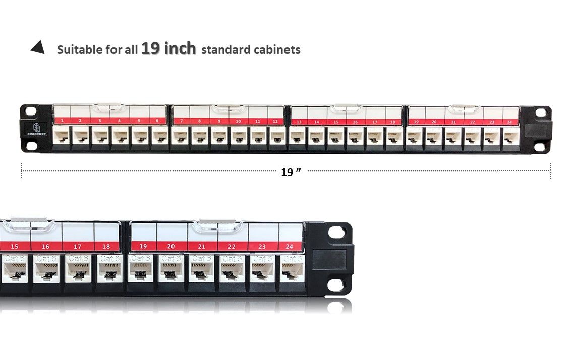 Keystone Jack Panel 1U 24 Port Solutions Crxconec Company Ltd.