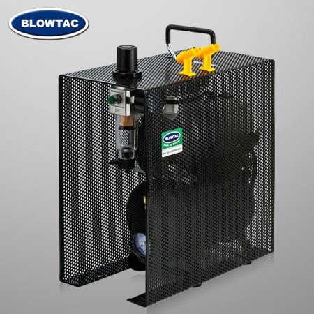 Single Cylinder Mini Air Compressor with Tank and cover