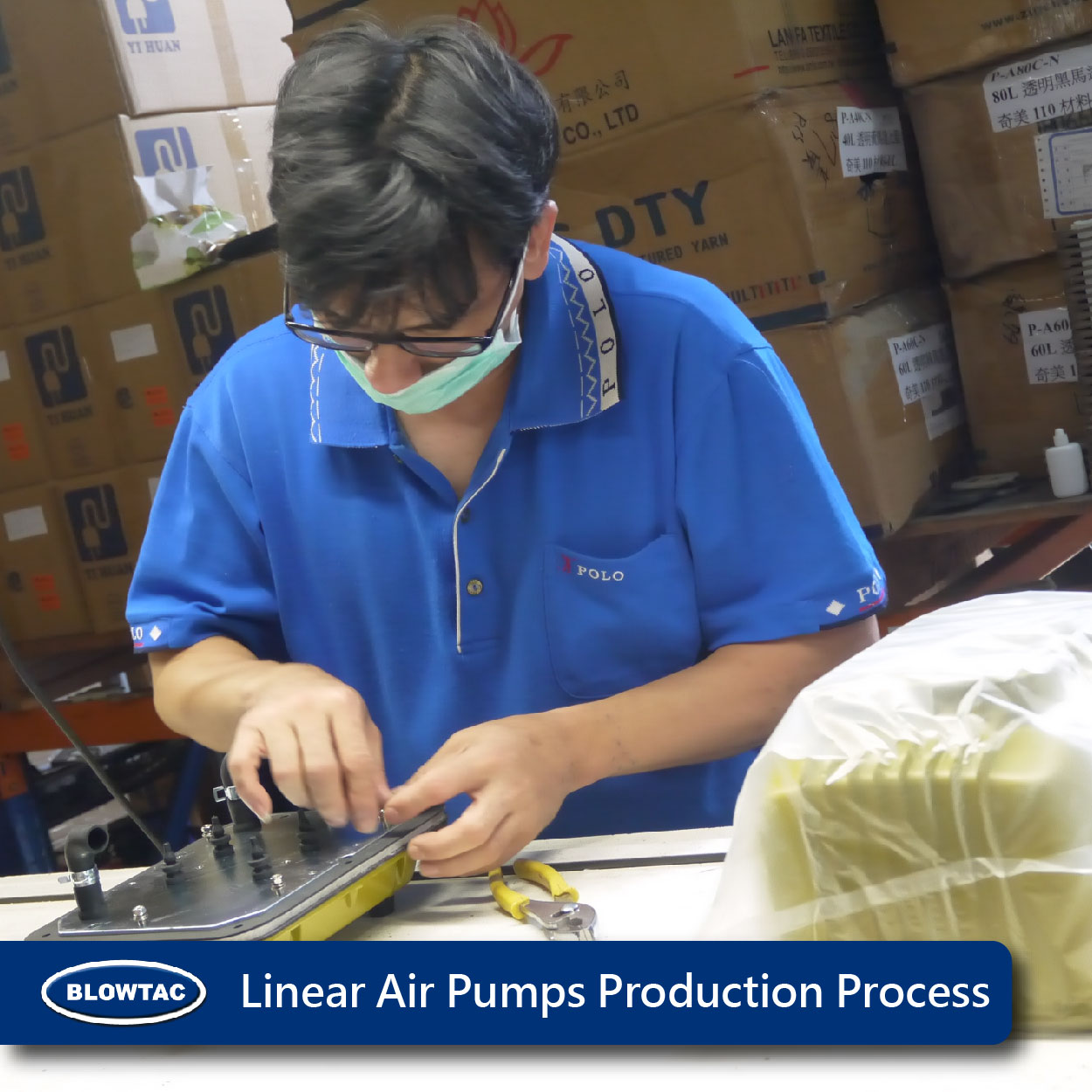 400 Liter Linear Air Pump Septic Tank Air Pump Made in Taiwan Air