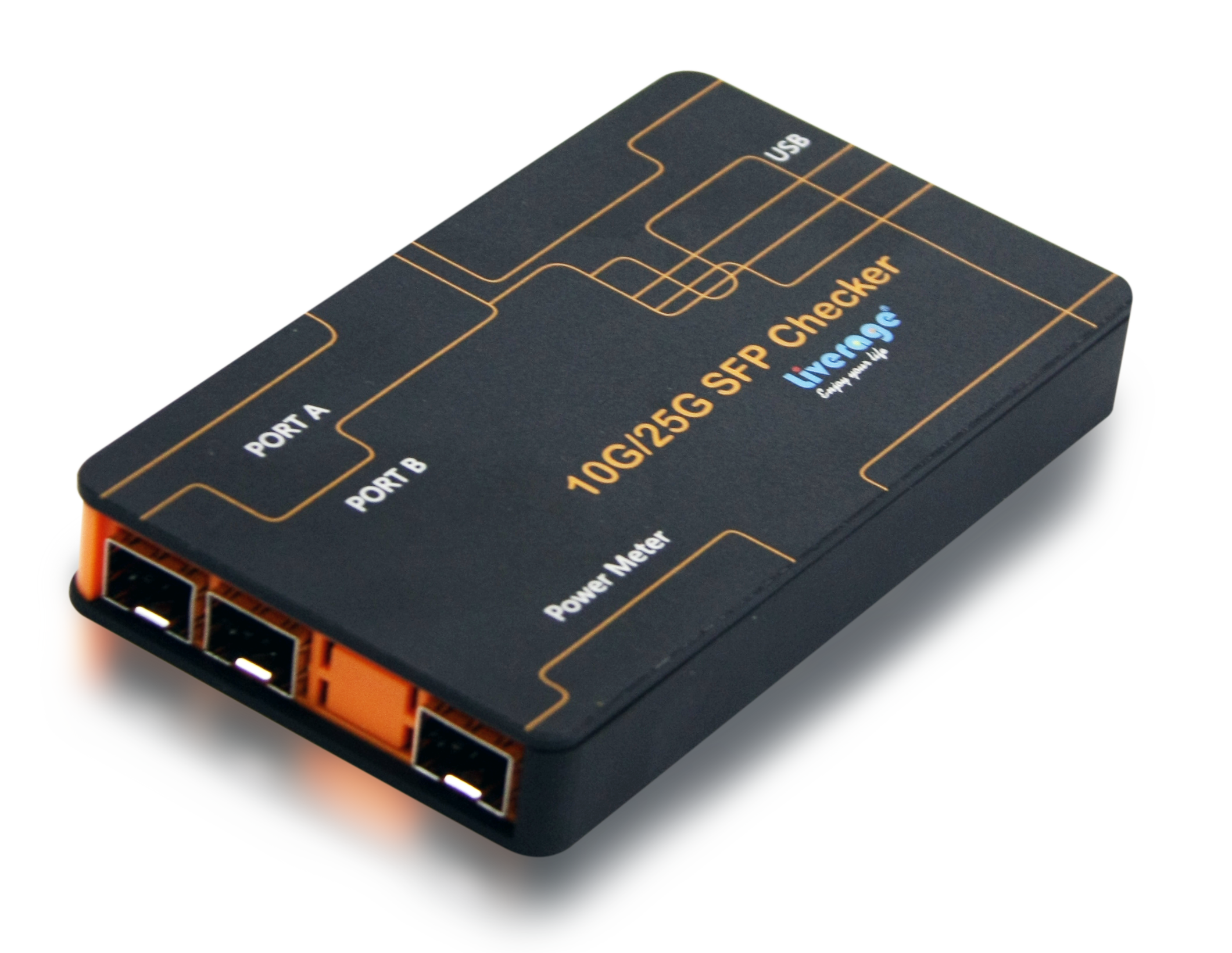 10G SFP+ Checker kann die optische Leistung messen, den internen Speicher-EEPROM lesen und die DDM-Informationen überwachen.