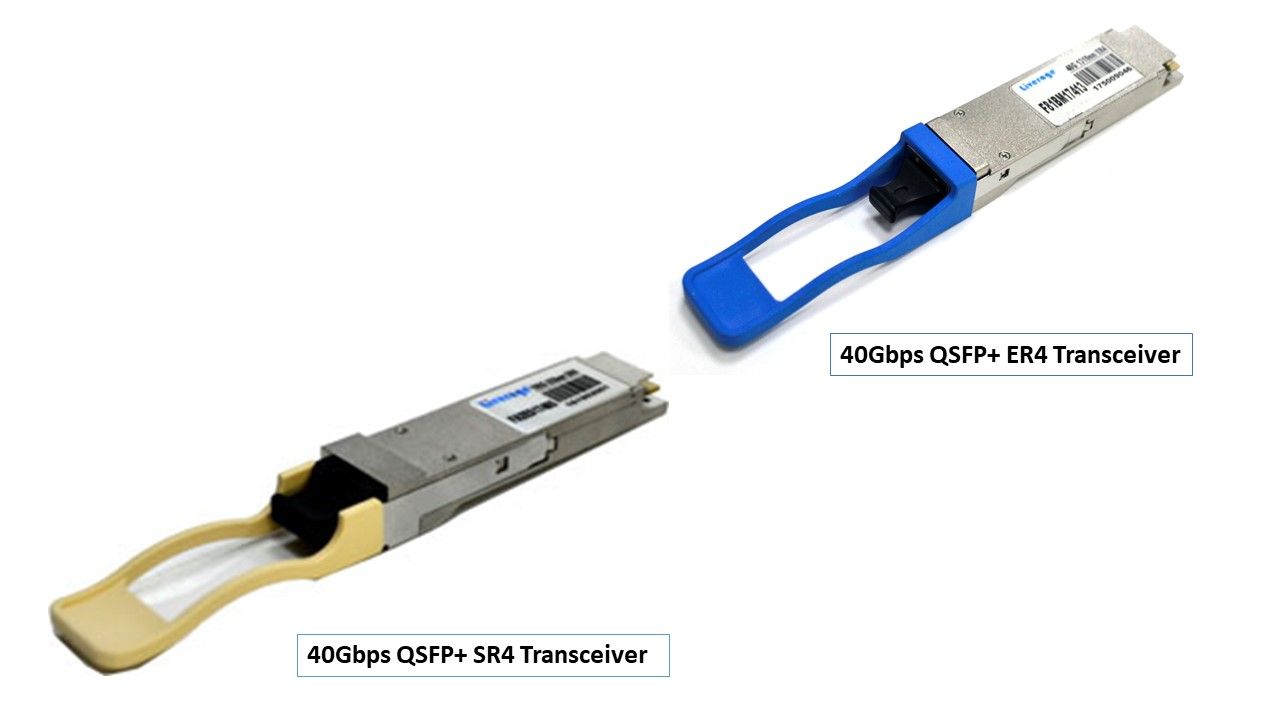 QSFP+ è un'evoluzione di QSFP per supportare quattro canali da 10 Gbit/sec che trasportano 10 Gigabit Ethernet, 10G FC o QDR InfiniBand.