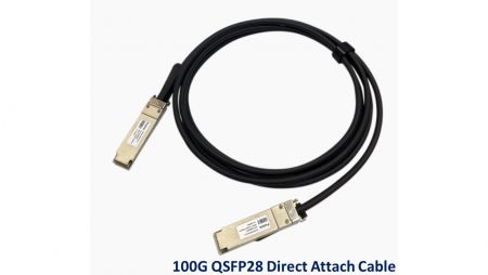 Cabo de conexão direta 100G QSFP28 - Conjuntos de cabos de cobre conectados diretamente para QSFP28 a QSFP28