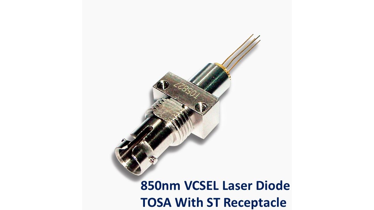 850nm VCSEL Laser Diode TOSA with ST Receptacle TUV and CB