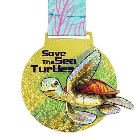 Full-Color UV Printed Medal - The UV-printed can let custom medal designs to have more effect choices.