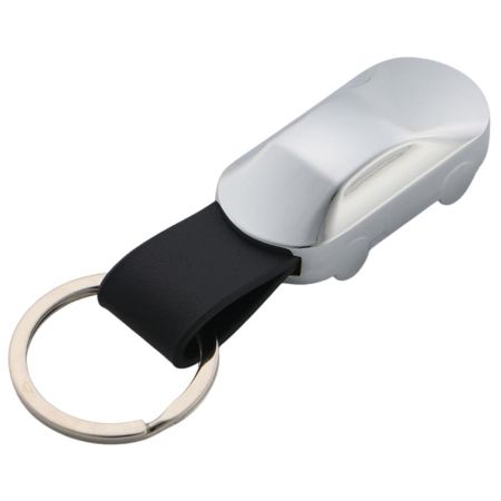 Car-Shaped Keyring with Flashlight - Customers love to order our car-shaped LED keychains.