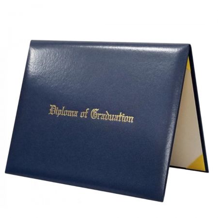 Leather Certificate Holder - Leather certificate holder for graduation certificate.