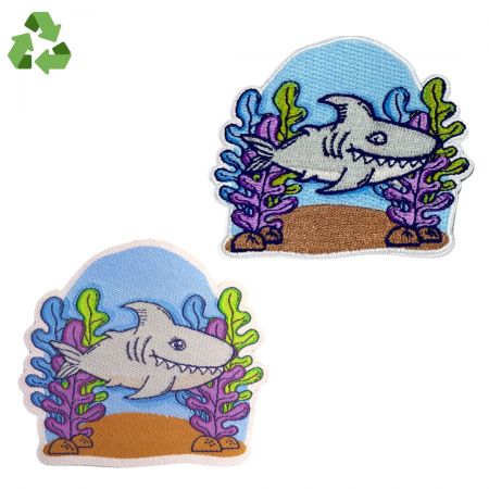 100% Recycled Polyester Threads For Custom Iron On Patches, Embroidered  patches manufacturer