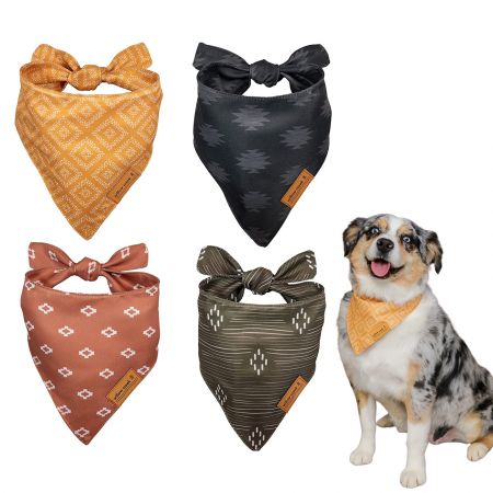 Custom Dog Bandanas - Custom dog bandanas are made of soft polyester.