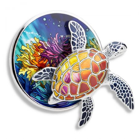 Premium Sea Turtle Lapel Pins - Custom Lapel Pins: Promoting Environmental Conservation and Ocean Protection