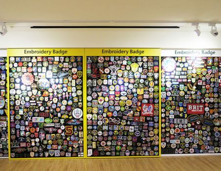 Embroidered Badges Wall.