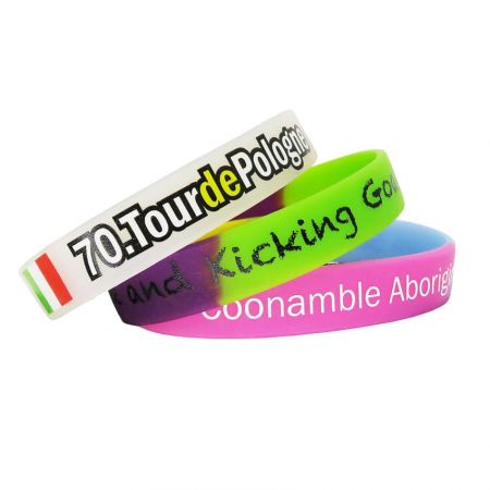 Printed Wristbands - Personalized silicone bracelets allow you to create something unique.
