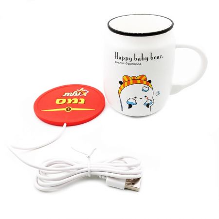 USB Heating Coaster - The usb heated coaster's function is keeping your drinks warm.