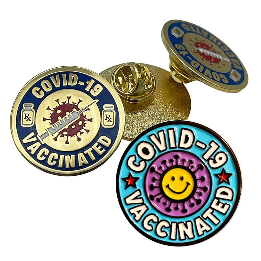 ワクチンラペルピンメーカー 台湾の販促品メーカー Star Lapel Pin