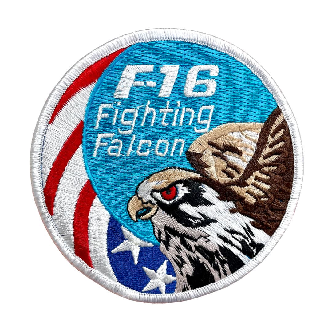 F-16 Fighting Falcon Embroidered Badges | Embroidered patches ...