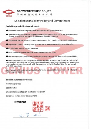Política y Compromiso de Responsabilidad Social