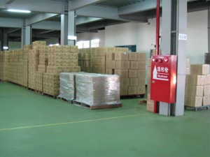 Prostor pro skladování hotových výrobků