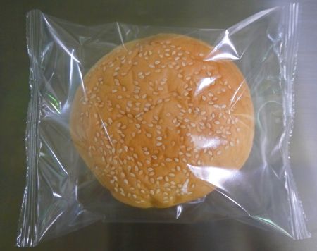 ハンバーガー包装機 - シングルハンバーガーバンズパッケージ
