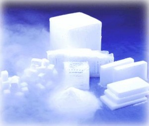 Kuru Buz dilimleri Paketleme Makinası - Dry ice block and slices