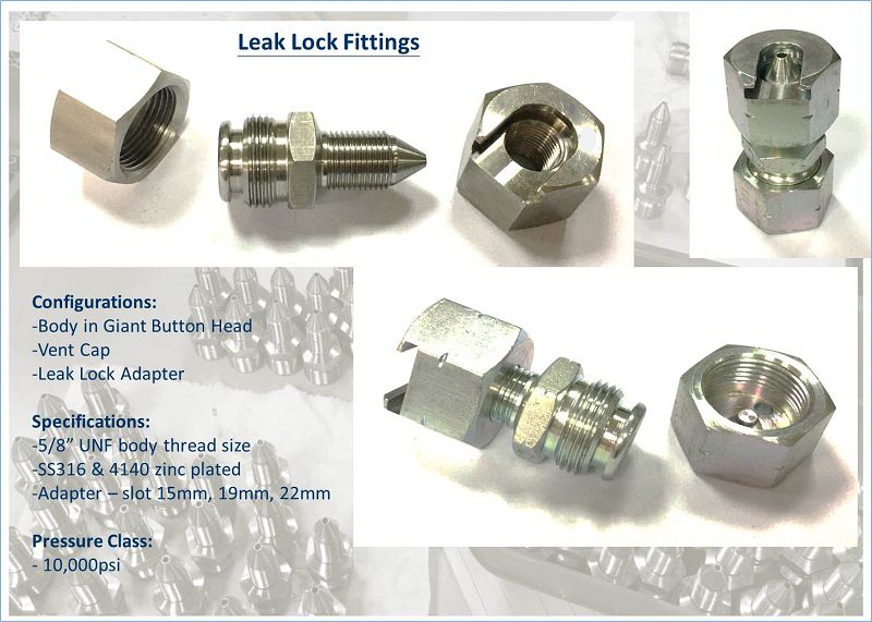 Leak Lock Fitting Leak Lock Fitting Provides Instant Leak Prevention