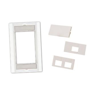 Single-Gang Wall Plate Frame with Multifunctional Bezel - Single-Gang Wall Plate Frame with Multifunctional Bezel