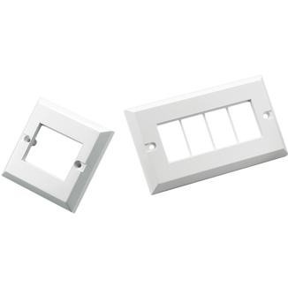 Single Gang Dual Gang Lju6c Faceplate Keystone Jack And