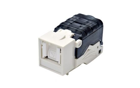 Tolless w/Shutter - Unshielded Component-Rated Shuttered Toolless Keystone Jack