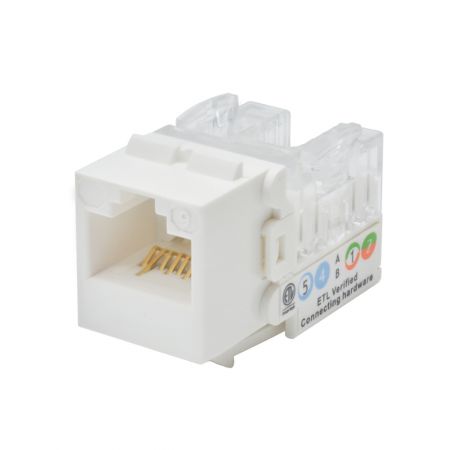 Category 6 - Cat 6 Component-Rated Adjustable Direction Keystone Jack