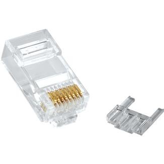 Multi-Piece Type RJ45 Plug for Cat 6 UTP Stranded & Solid Round Cable