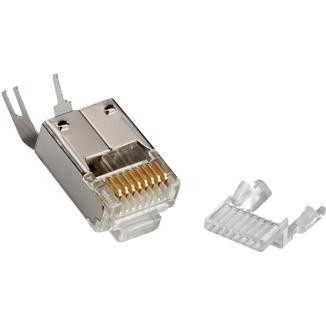 Multi-Piece Type RJ45 Plug for Cat 6 STP Rounded Cable