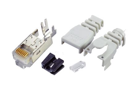 0028SR32 Series - Multi-Piece Type RJ45 Plug for Cat 6 STP Cable