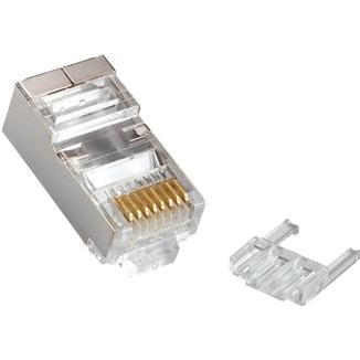 Multi-Piece Type RJ45 Plug for Cat 6 STP Stranded & Solid Round Cable