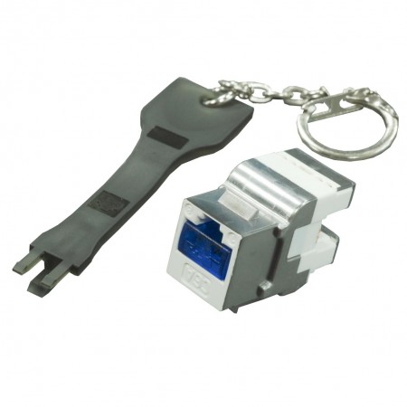 Secured Lock for RJ45 Keystone Jack and Patch Panel - Secured Lock for RJ45 Keystone Jack and Patch Panel