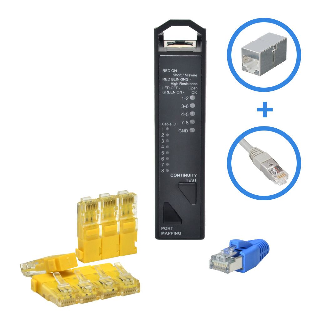 Compact Port Mapping Cable Tester Compact Port Mapping Cable Tester