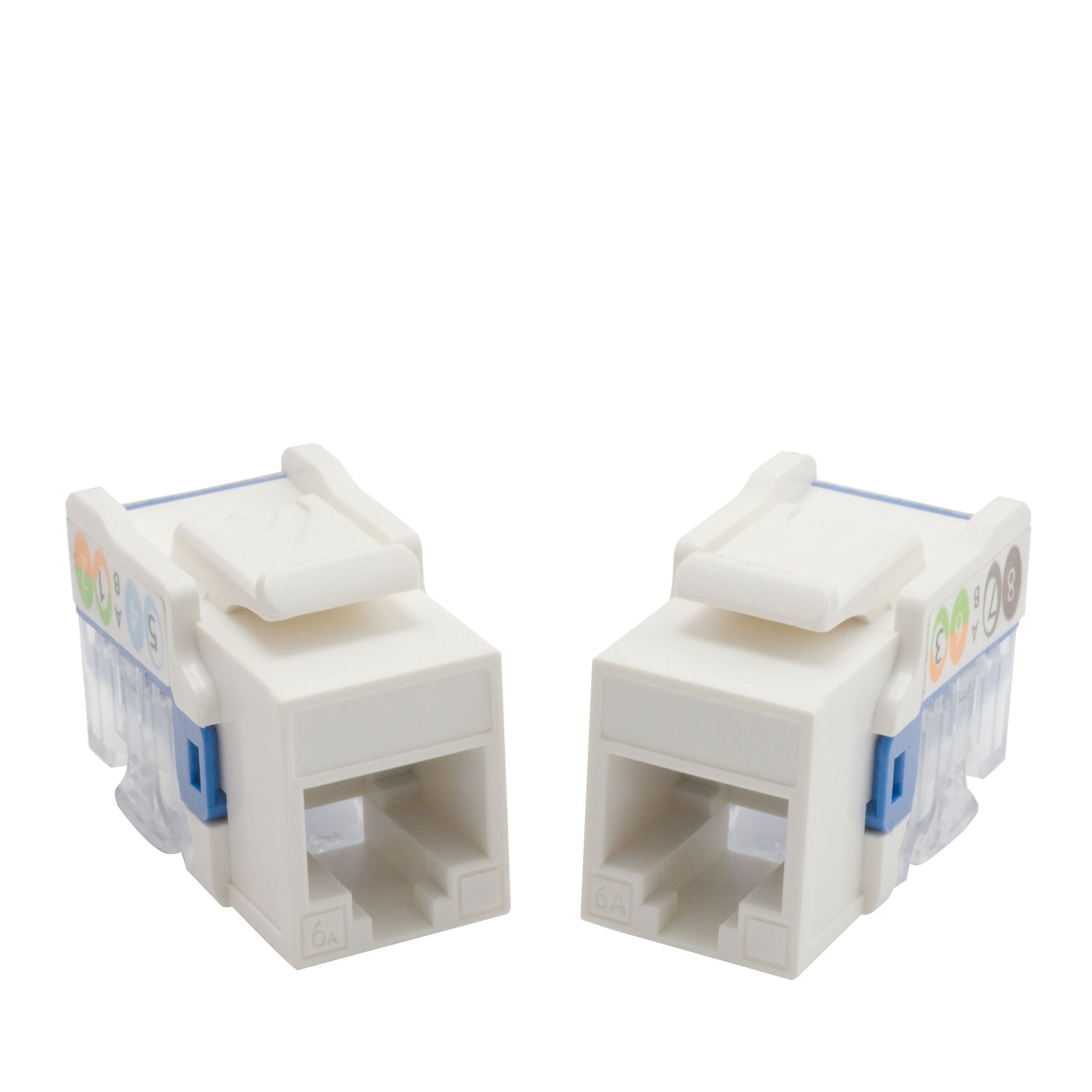 Cat 6A Component Level 90° UTP Punchdown Keystone Jack Keystone Jack