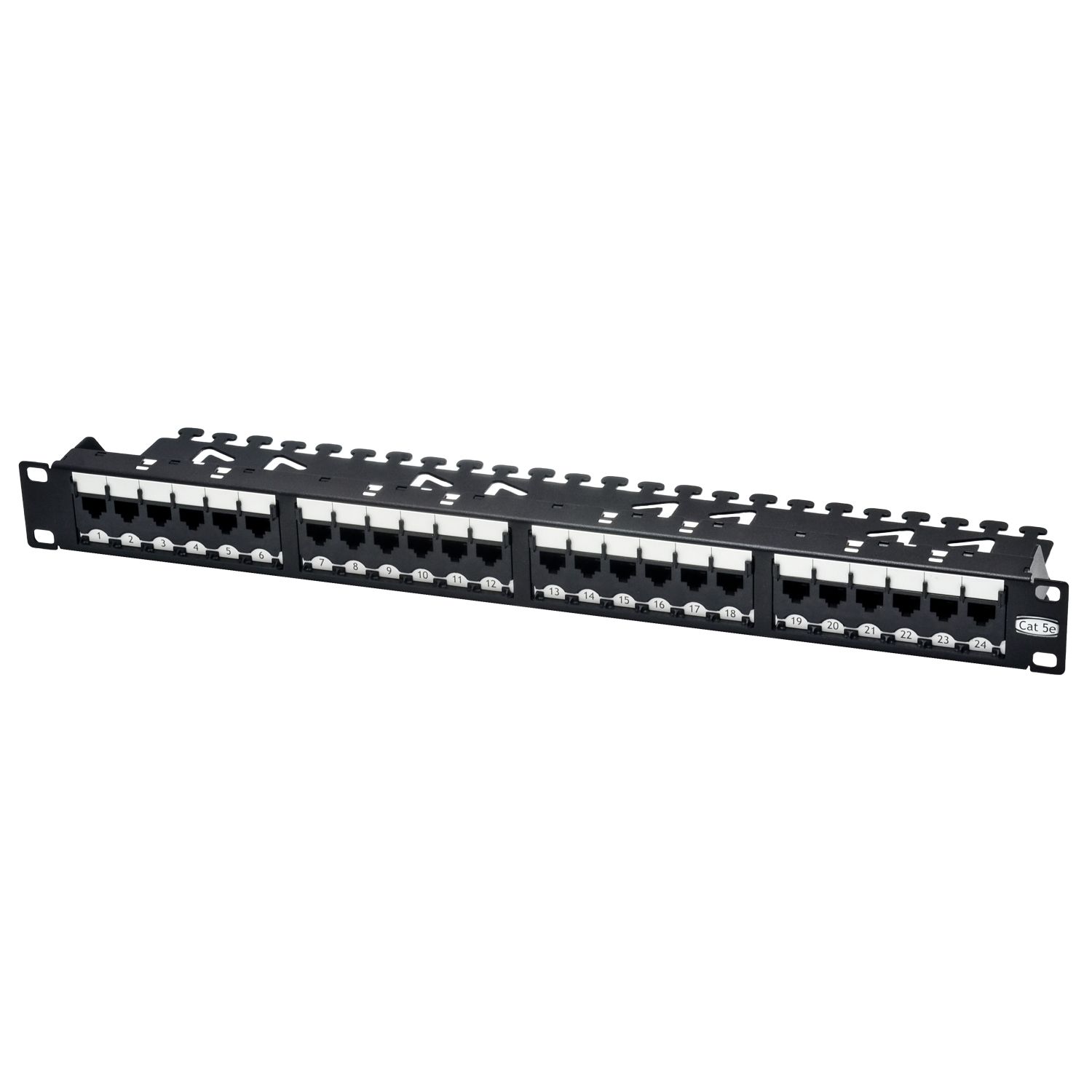 Category 5e - Unshielded Super Cat 5e Component-Rated Patch Panel w ...