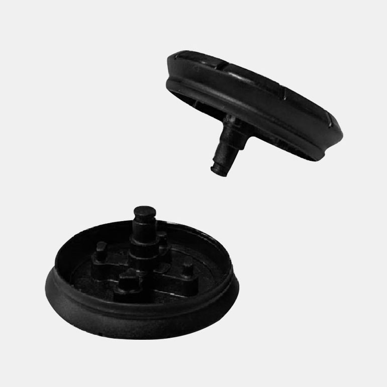 Plastic injection molding machine processed product-Hard hat size adjustment knob.