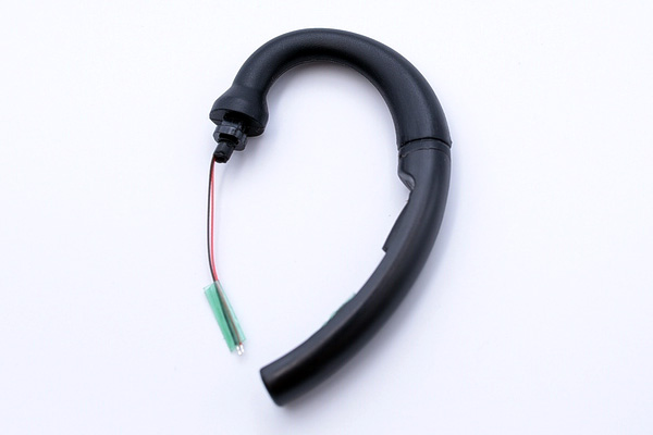 JH OEM Ear-hook headphones made up of silicone and plastic.