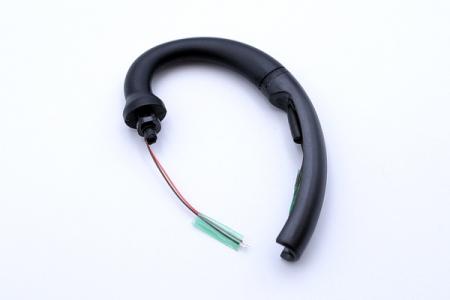 JH OEM ear-hook headphones by injection molding.