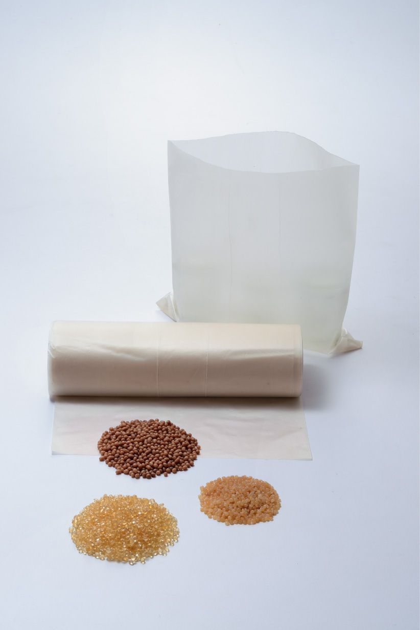 生物聚合物增加了袋子的強度及厚度。