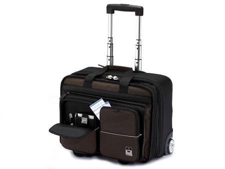 Business Laptop Briefcase with 2 Wheels - Carry-On Business Luggage.