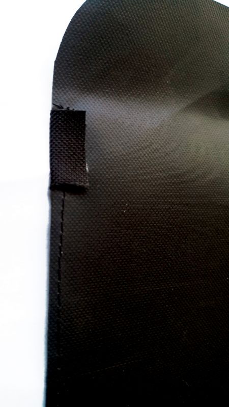 Back View of Flat Pocket Stitching with Strengthening Layer Zoomed