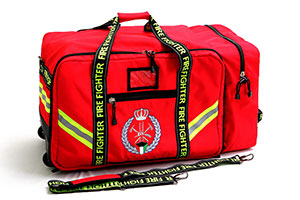 Firefighter Equipment Bag on Wheels