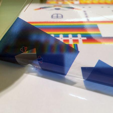 Adesivos de vinil impressos estáticos colados - aplicações de folha de PVC